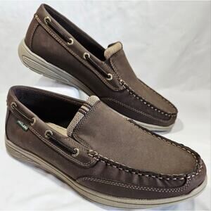 EASTLAND Men's Brentwood Leather Slip on Loafers Brown Size 9D Casual Shoes